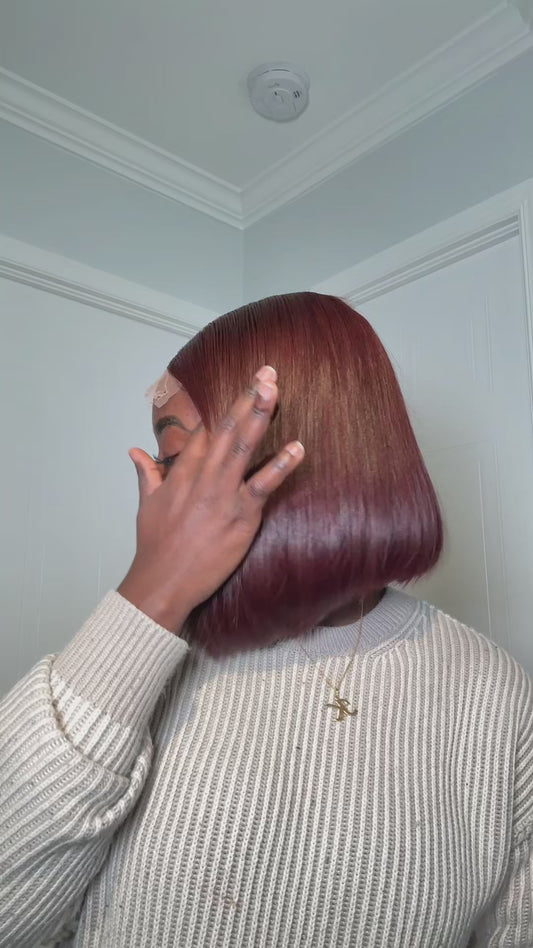Luxe chocolate brown bone straight
